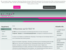 Tablet Screenshot of di-text.de